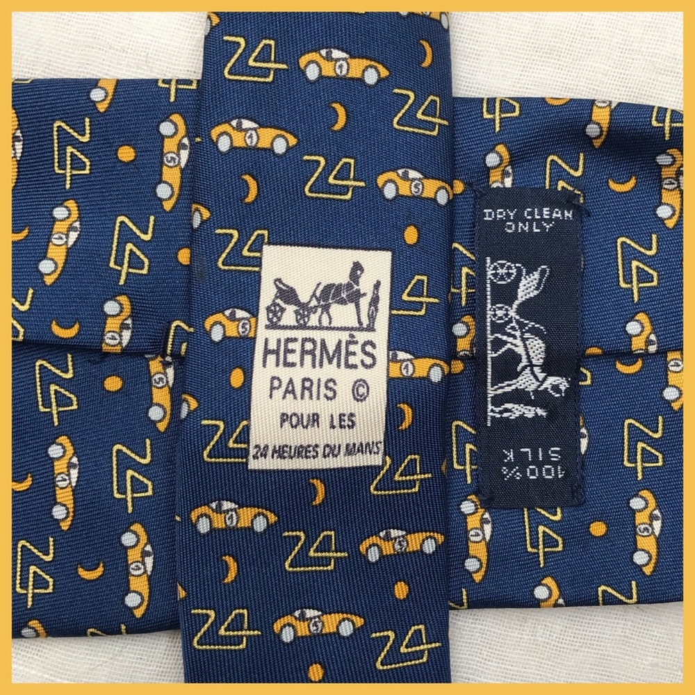Hermès Les Mans Race Car Tie - Picture 3 of 8